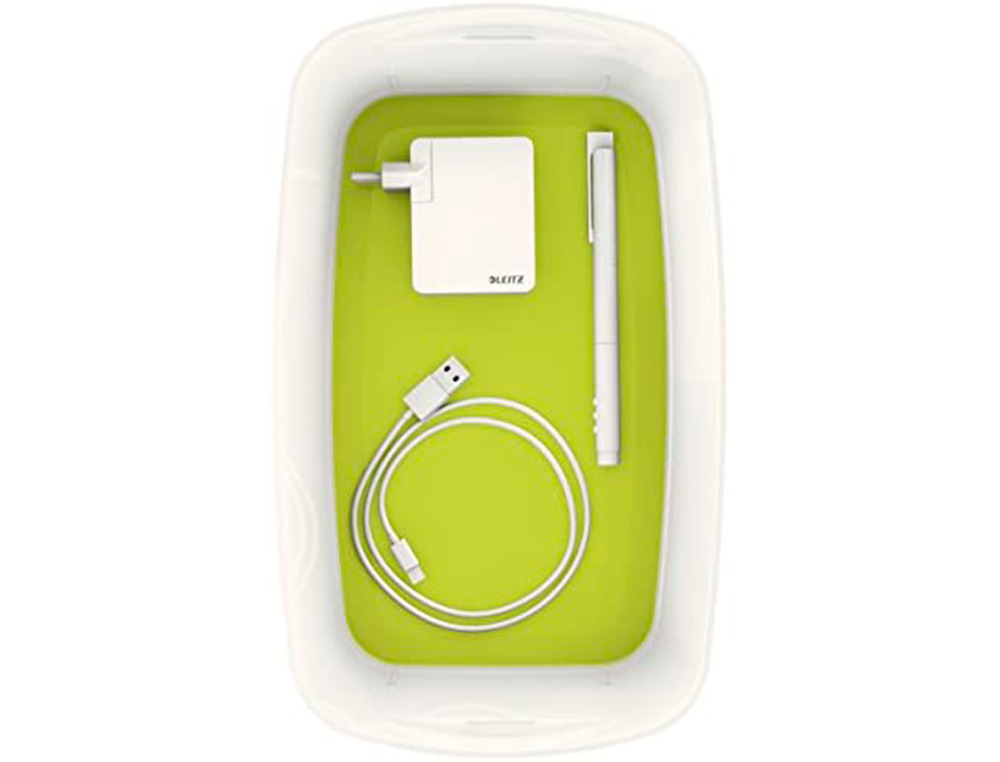 BAC RANGEMENT LEITZ MYBOX FORMAT A5 5L 318X128X3191MM   BLANC VERT