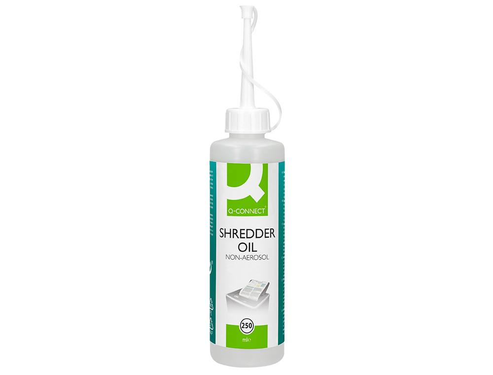 HUILE LUBRIFIANTE Q-CONNECT POUR DESTRUCTEUR DE DOCUMENTS BOUTEILLE 250ML