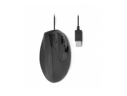 SOURIS FILAIRE ERGONOMIQUE VERTICALE POUR DROITIERS OPTIQUE 3 BOUTONS FILAIRE USB