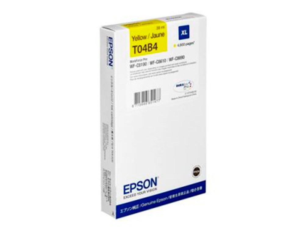 CARTOUCHE ENCRE  EPSON WF-C81XX / WF-C86XX XL JAUNE