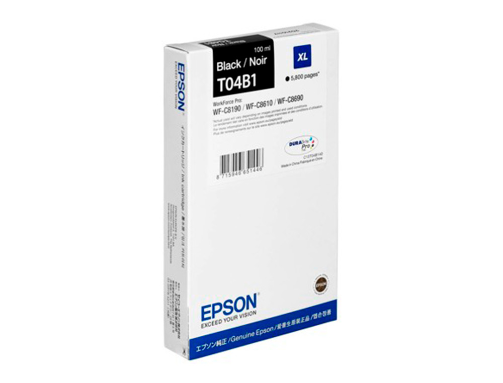 CARTOUCHE ENCRE  EPSON WF-C81XX / WF-C86XX XL NOIR
