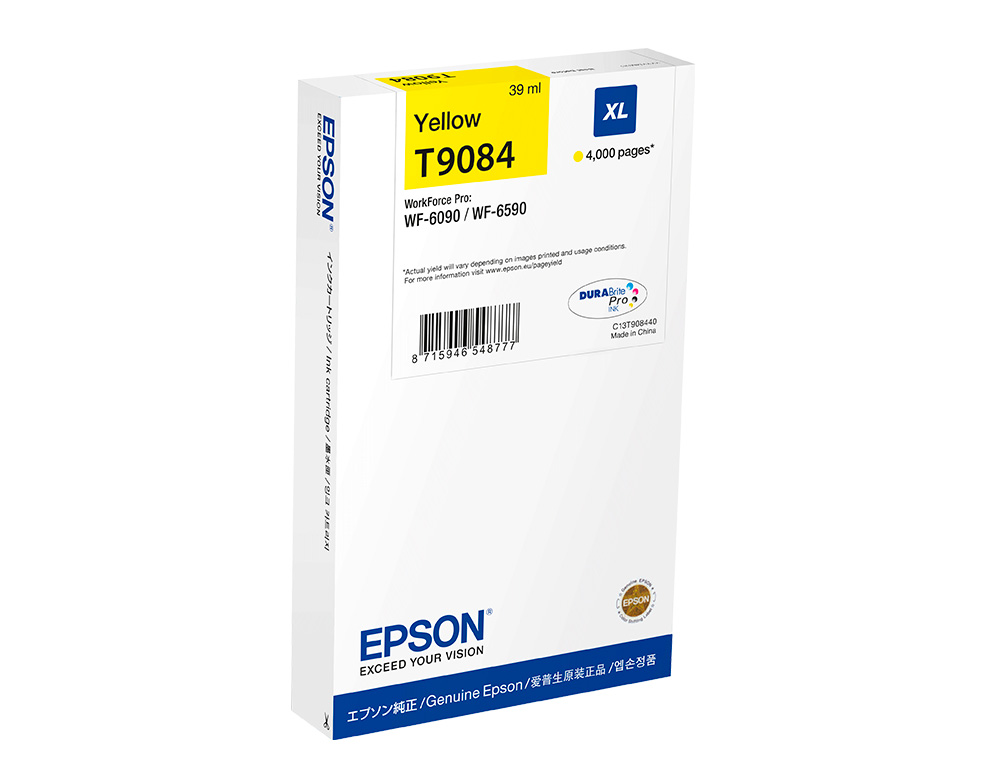 CARTOUCHE ENCRE EPSON WF-6590DWF/WF-6090DWáXL JAUNE