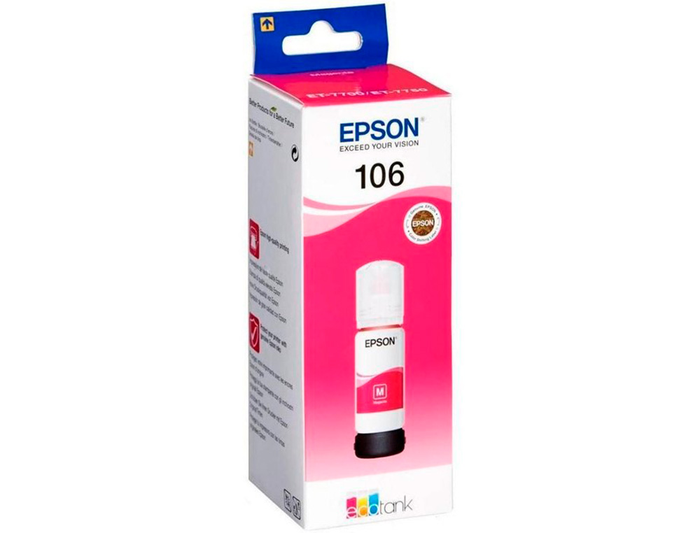 CARTOUCHE ENCRE EPSON /106 ECOTANK INK BOTTLE /ECOTANK ET-7700 / ET-7750 MAGENTA