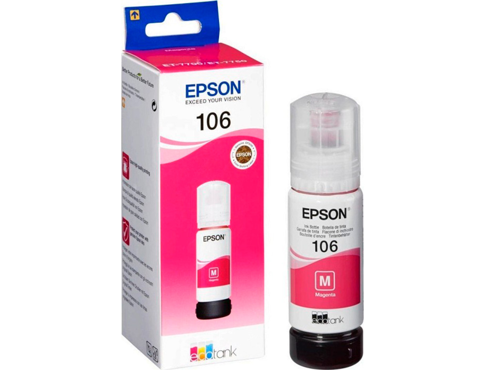 CARTOUCHE ENCRE EPSON /106 ECOTANK INK BOTTLE /ECOTANK ET-7700 / ET-7750 MAGENTA