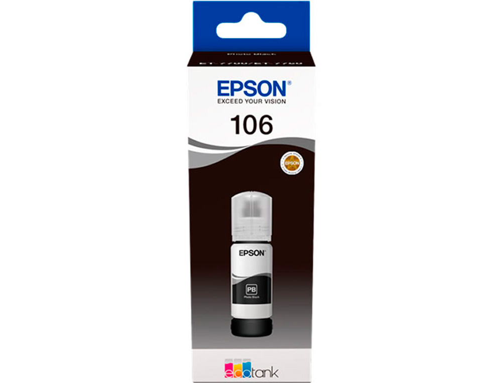 CARTOUCHE ENCRE EPSON /106 ECOTANK INK BOTTLE /ECOTANK   ET-7700 / ET-7750 NOIR