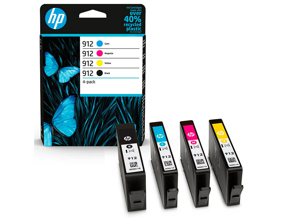 CARTOUCHE HP LASERJET 912 -6ZC74AE MULTI PACK NOIR/     CYAN/MAGENTA/JAUNE