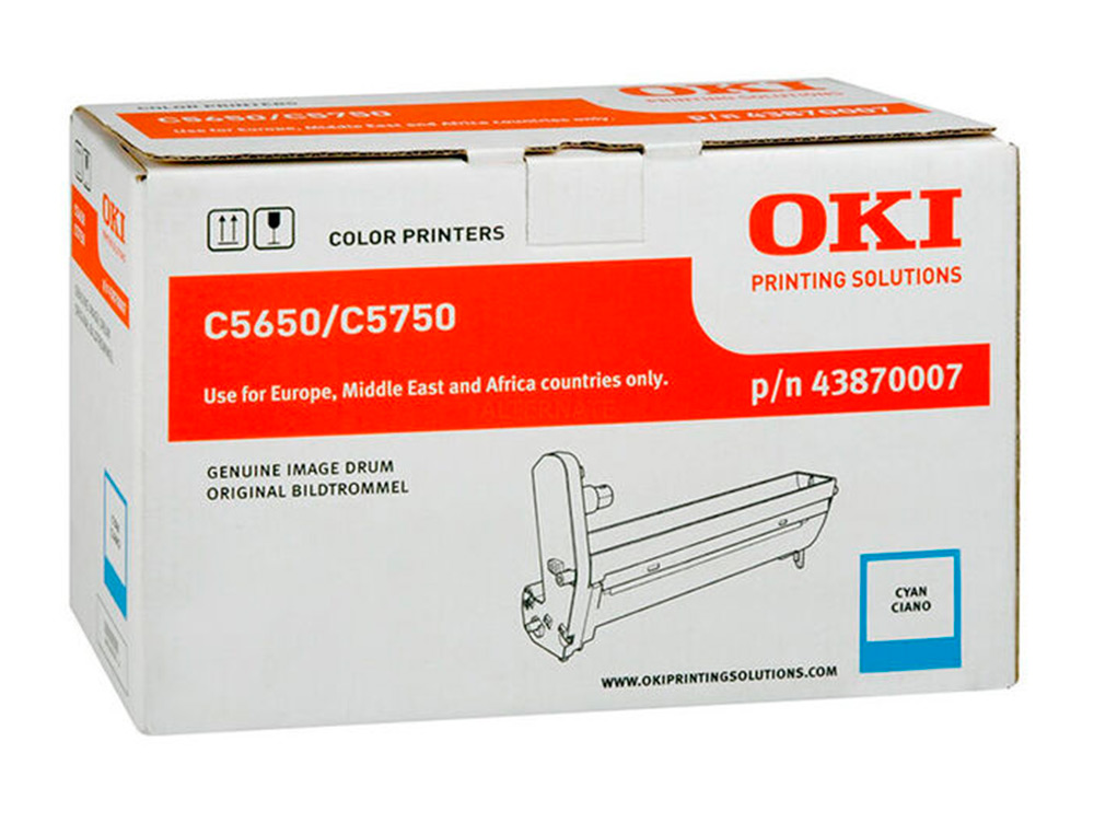 TAMBOUR OKI C5650 COULEUR CYAN 20000 PAG