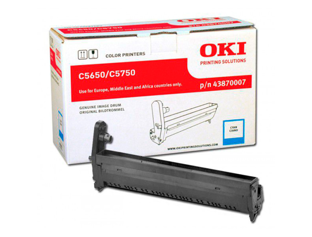 TAMBOUR OKI C5650 COULEUR CYAN 20000 PAG