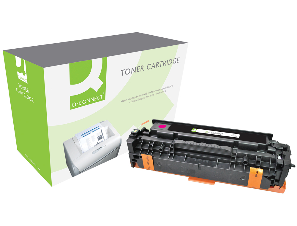 TONER Q-CONNECT COMPATIBLE HP CE413A M451MQCN POUR IMPRIMANTES COLOR LASERJET M351 451 375 475 COULEUR MAGENTA 2600P