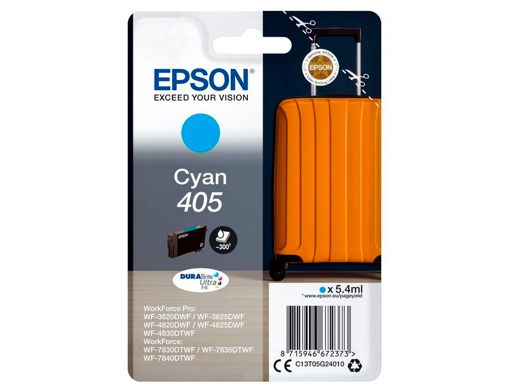 CARTOUCHE EPSON VALISE 405CYAN