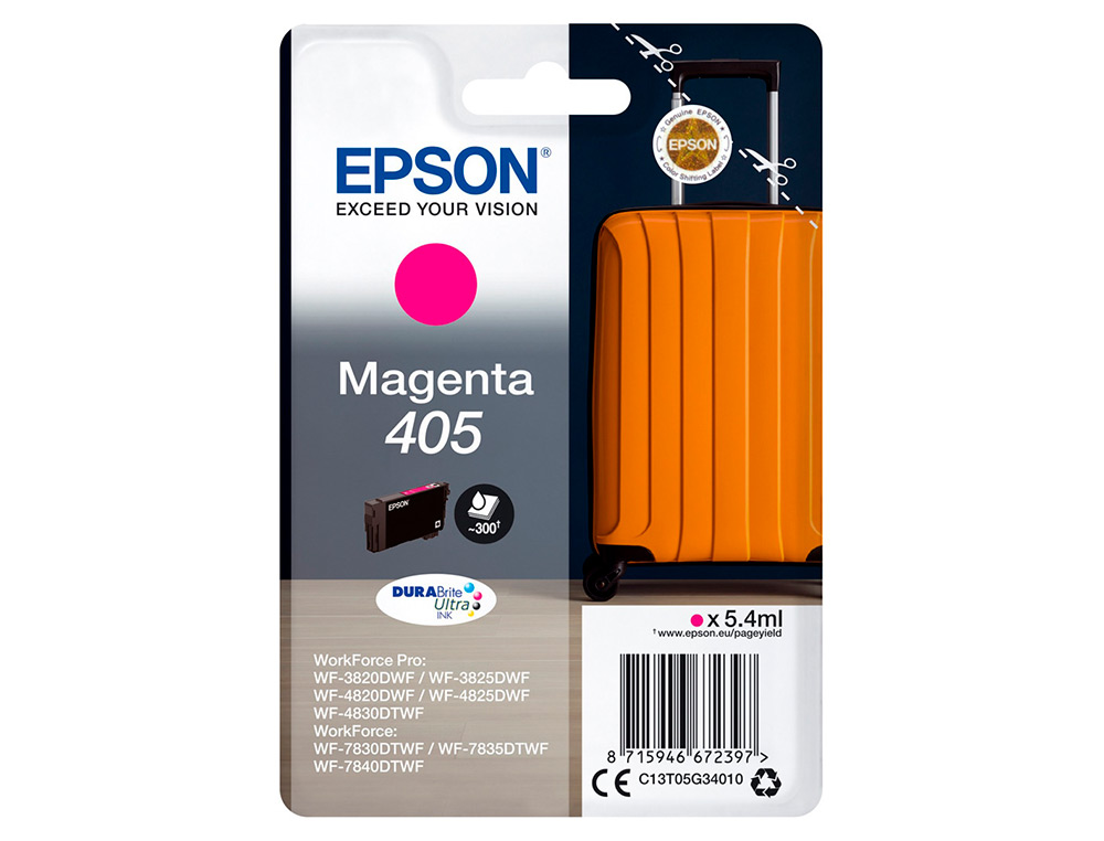 CARTOUCHE EPSON VALISE 405 MAGENTA