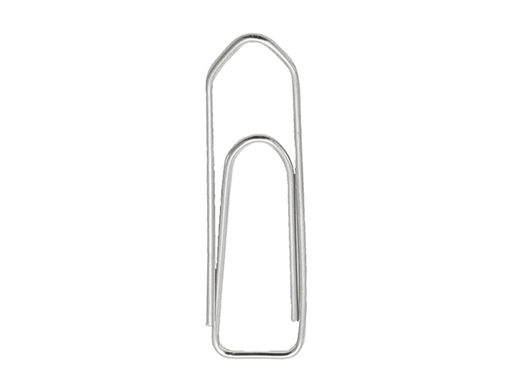 TROMBONE Q-CONNECT NICKELE N 1 BOUT POINTU 20MM BOITE    100 UNITES