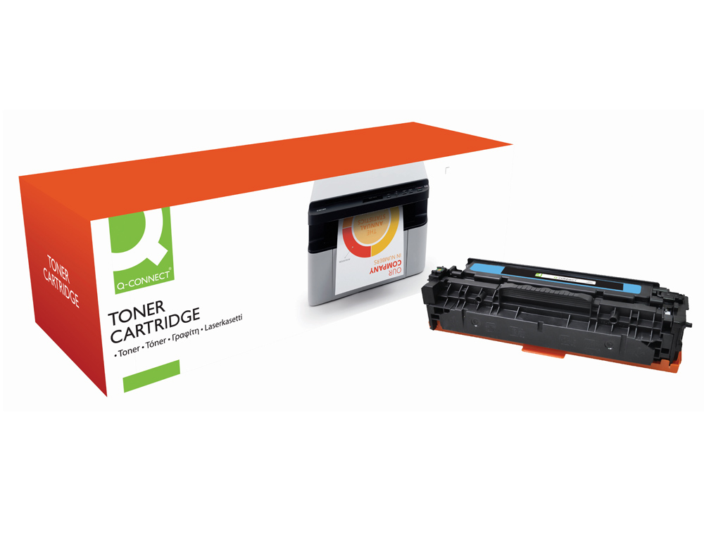TONER Q-CONNECT COMPATIBLE HP CF381A M476CQCN POUR IMPRIMANTE COLOR LASERJET M476 COULEUR CYAN 2700P