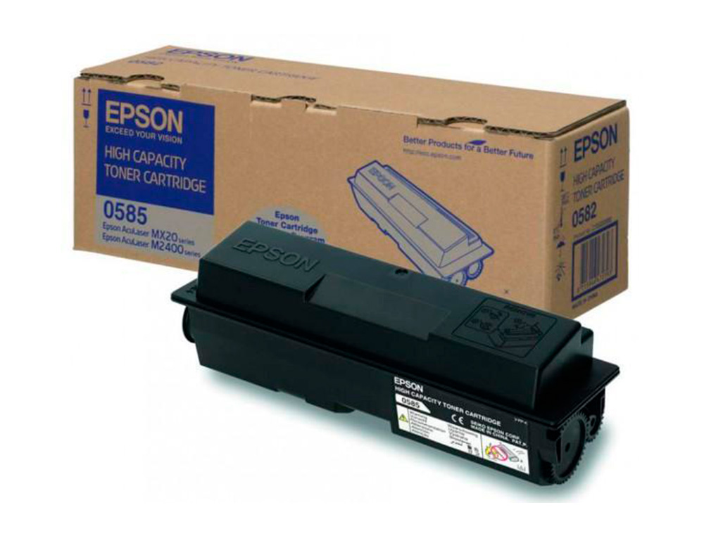 TONER LASER EPSON S050585 C13S050585 POUR ACULASER ALMX20 ALM2300 2400 COULEUR NOIR 3000P
