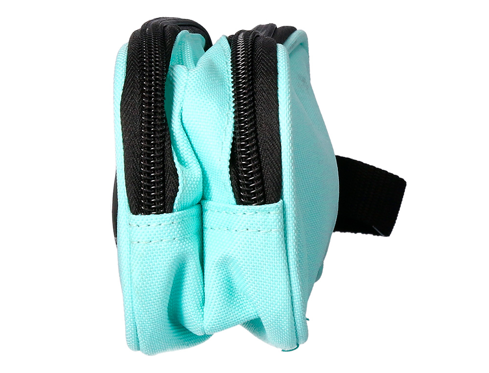 TROUSSE SCOLAIRE ANTARTIK OVALE 2 COMPARTIMENTS 210X60X80MM COLORIS BLEU GIVRE
