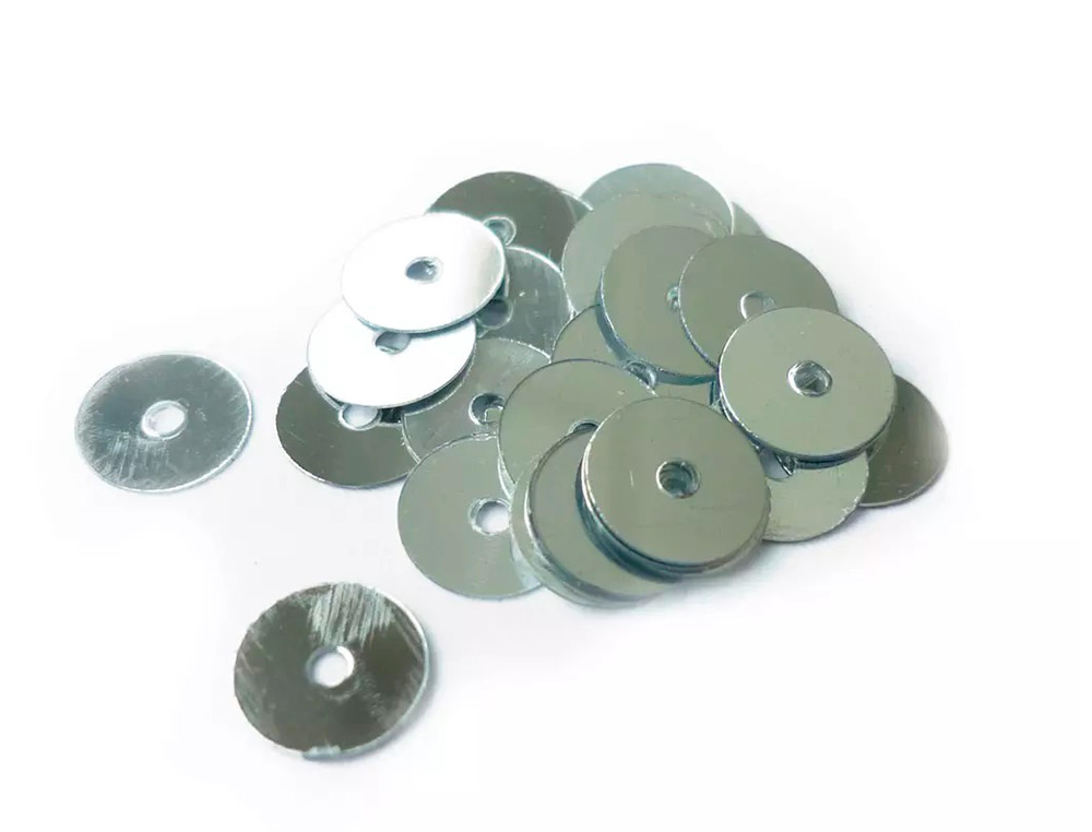 SEQUIN PLAT GRAINE CREATIVE DIAM 6 MM BOITE BROCHABLE DE  4000U COLORIS ARGENT