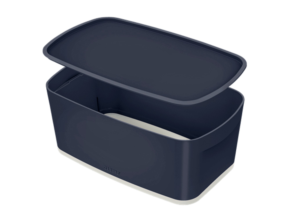 BOITE DE RANGEMENT LEITZ COSY MY BOX PETIT FORMAT AVEC      COUVERCLE  COLORIS GRIS