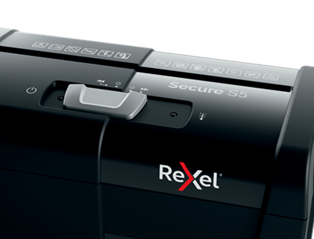 DESCTRUCTEUR DE DOCUMENTS REXEL SECURE S5 COUPE DROITE  5 FEUILLES DE PAPIER A4 DE    80GR