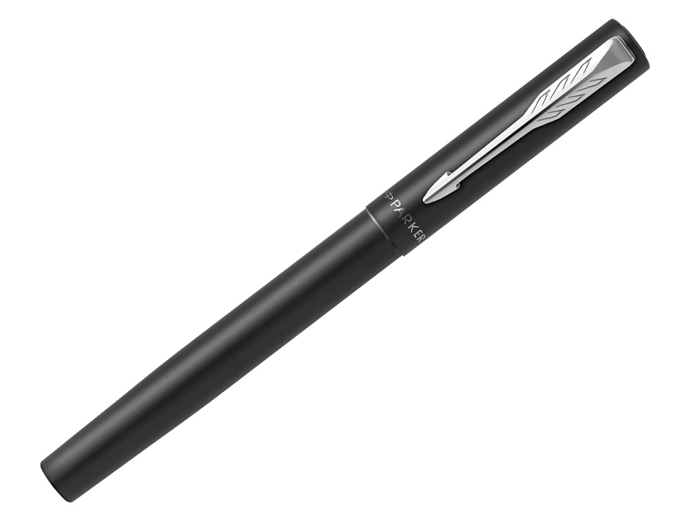 STYLO-PLUME PARKER VECTOR XL METALLIQUE POINTE MOYENNE     NOIR COFFRET CADEAU