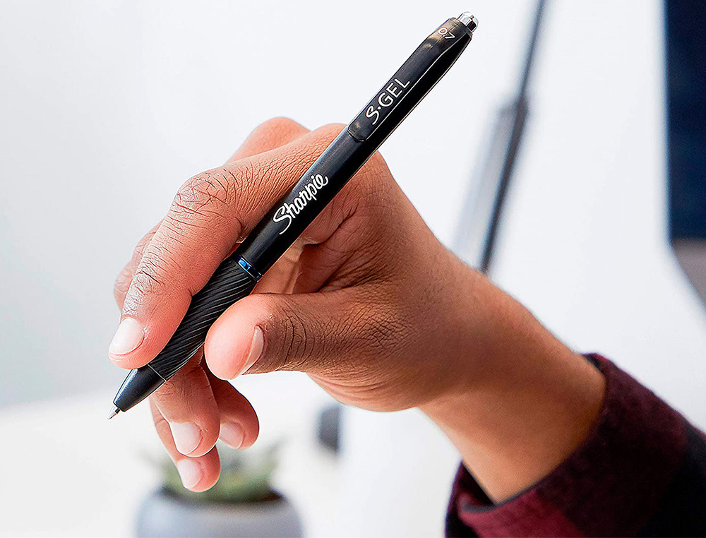 STYLO GEL SHARPIE GEL POINTE MOYENNE 0.7MM ENCRE BLEUE