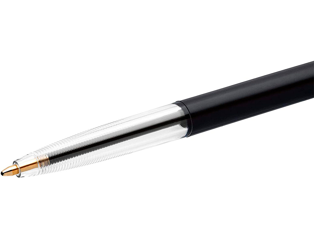 STYLO-BILLE BIC RETRACTABLE ANTI MICROBIEN POINTE MOYENNE NOIR
