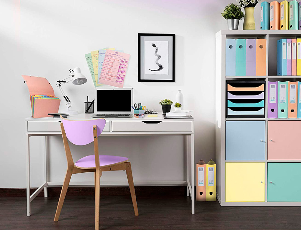 PORTE REVUES EXACOMPTA MAG-CUBE POUR DOCUMENTS A4    PASTEL CORAIL