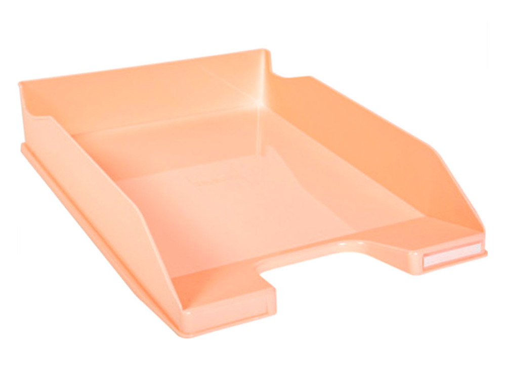 CORBEILLE A COURRIER EXACOMPTA COMBO MIDI  POUR    DOCUMENTS A4 PASTEL CORAIL    GLOSSY