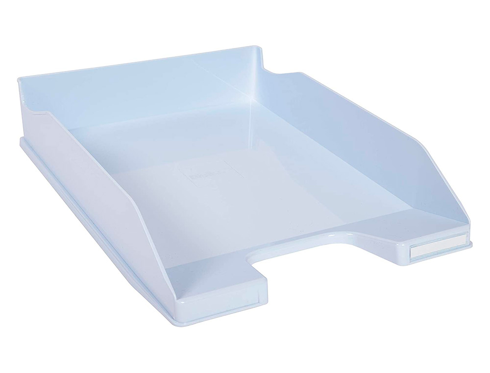 CORBEILLE A COURRIER EXACOMPTA COMBO MIDI  POUR    DOCUMENTS A4 BLEU PASTEL GLOSSY