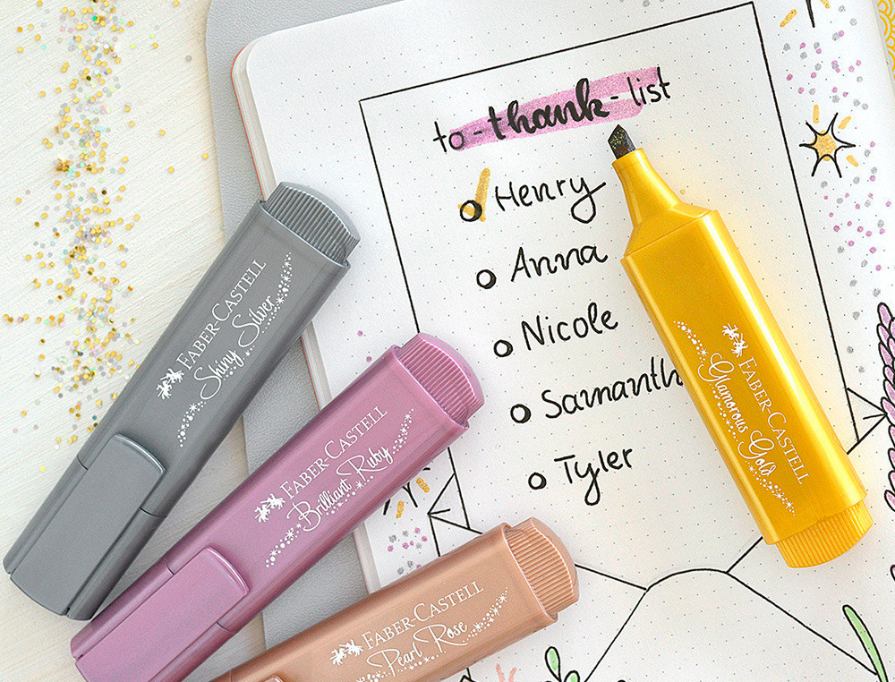 SURLIGNEUR FABER CASTELL TEXTLINER TL 46 METALLIC      GLAMOROUS GOLD