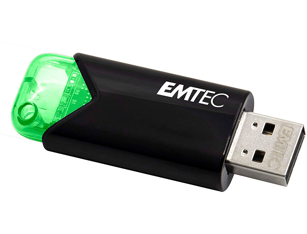 CLE USB EMTEC 3.2 B110  CLICK EASY 64GO COLORIS VERT