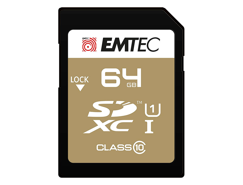 CARTE MEMOIRE EMTEC MICRO SD HC 64GB CLASSE  10 ELITE GOLD