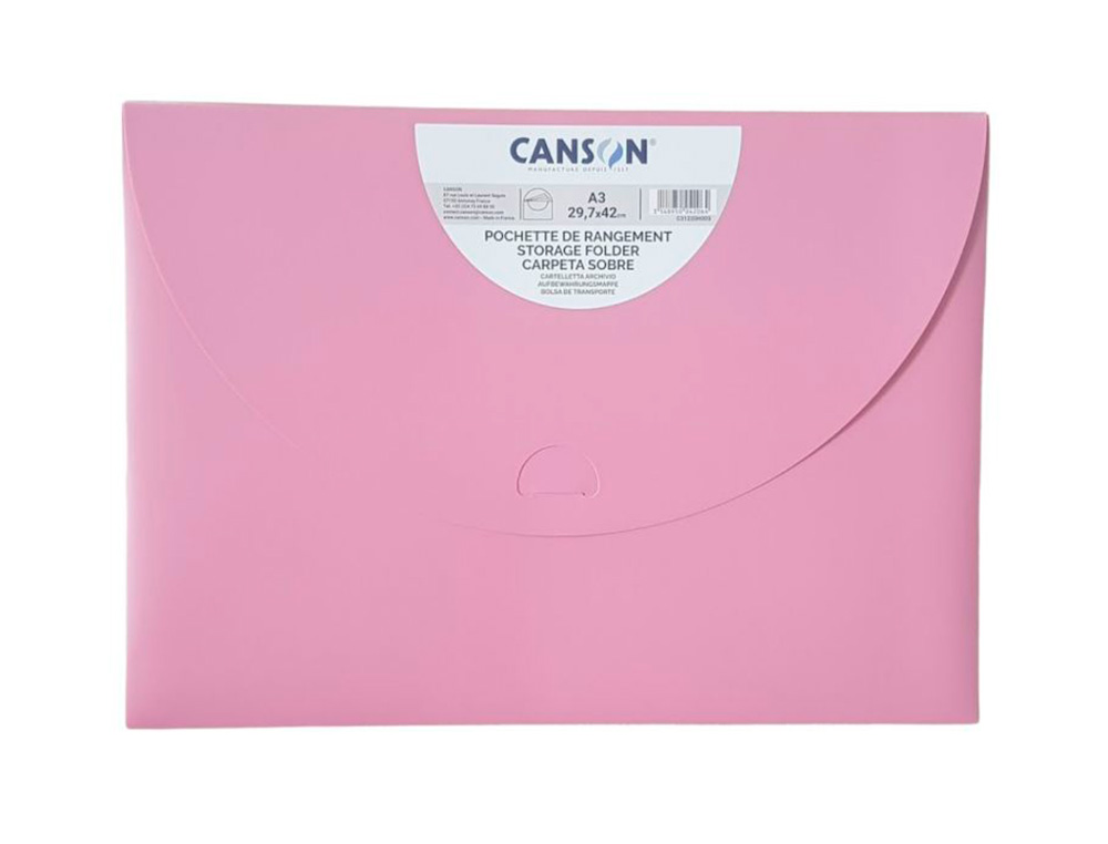 POCHETTE DE RANGEMENT CANSON 34X47CM 500 - X3 COULEURS    PASTEL ASSORTIES NEW