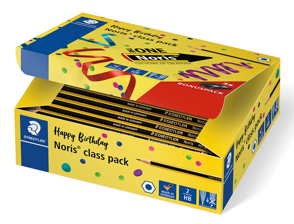 144 CRAYONS GRAPHITE CLASSPACK HB NORIS  120       ANNIVERSAIRE + 3              TAILLE-CRAYONS 510 50-9