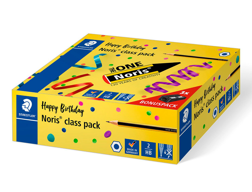 144 CRAYONS GRAPHITE CLASSPACK HB NORIS  120       ANNIVERSAIRE + 3              TAILLE-CRAYONS 510 50-9