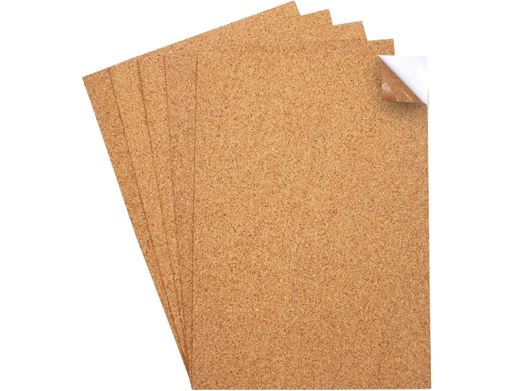 COUPONS SODERTEX FEUILLES DE LIEGE ADHESIF - 1MM - 21 X    29,7 CM - 2 PCS - 1 COLORIS