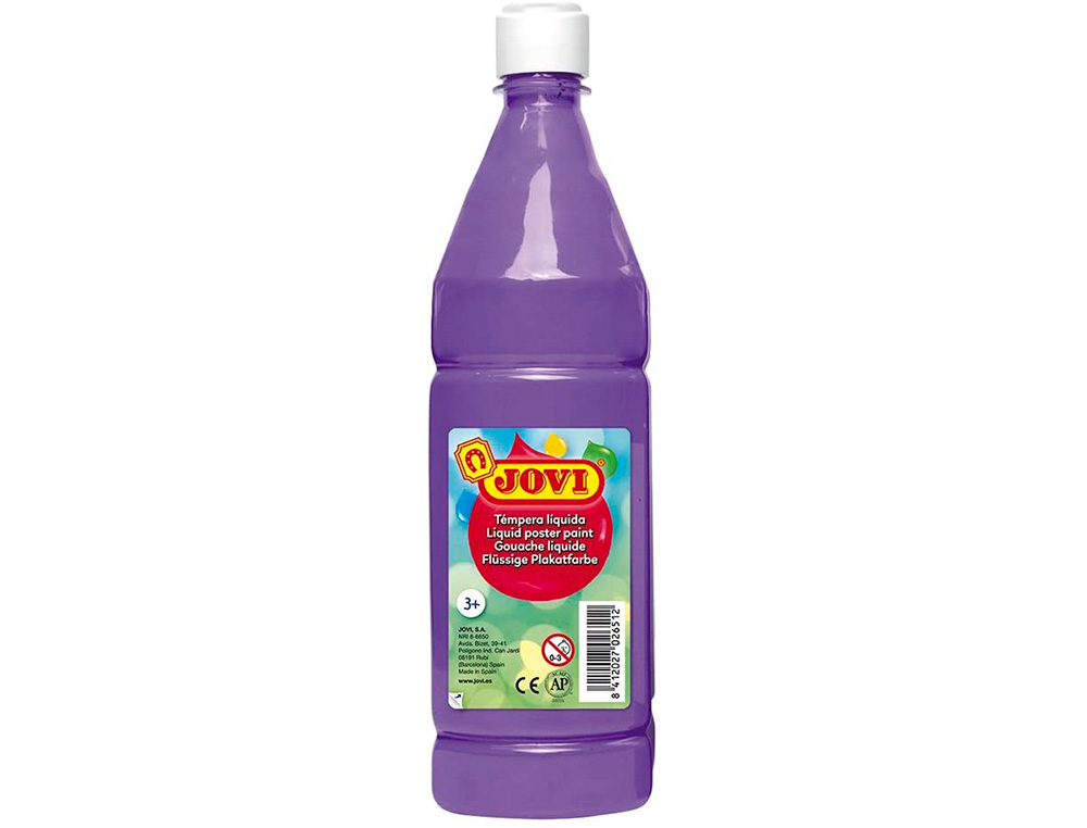 GOUACHE JOVI LIQUIDE BOUTEILLE 1000 ML. VIOLET.