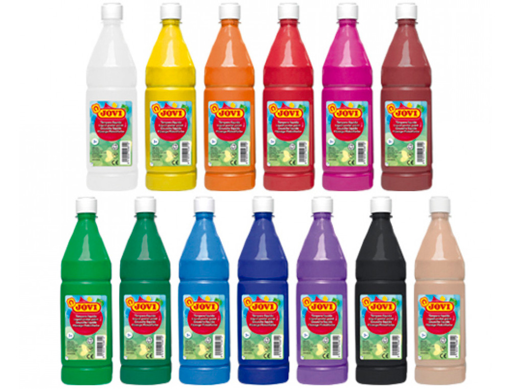 GOUACHE JOVI LIQUIDE BOUTEILLE 1000 ML. VIOLET.