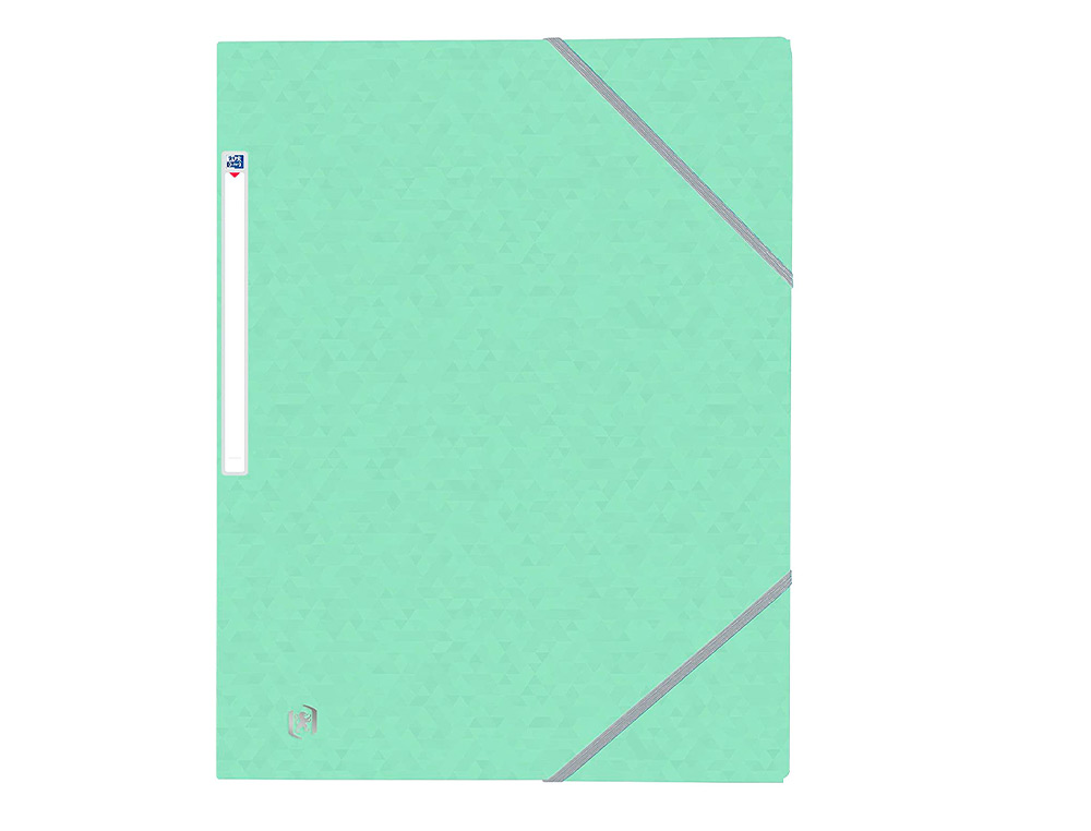 CHEMISE ELASTIQUE 3 RABATS OXFORD TOPFILE+ A4 VERT PASTEL
