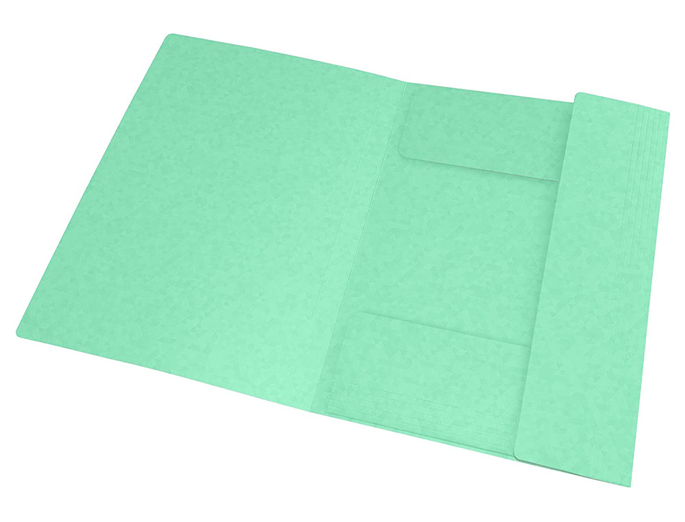 CHEMISE ELASTIQUE 3 RABATS OXFORD TOPFILE+ A4 VERT PASTEL