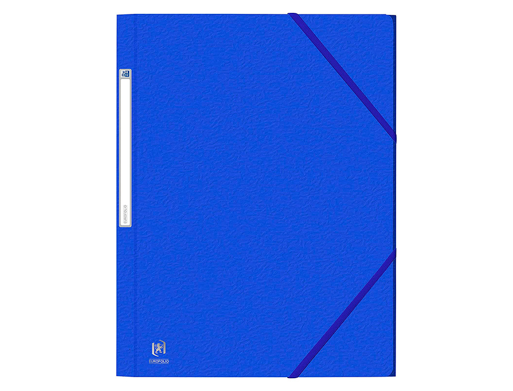 CHEMISE ELASTIQUE 3 RABATS OXFORD EUROFOLIO+ A4 BLEU