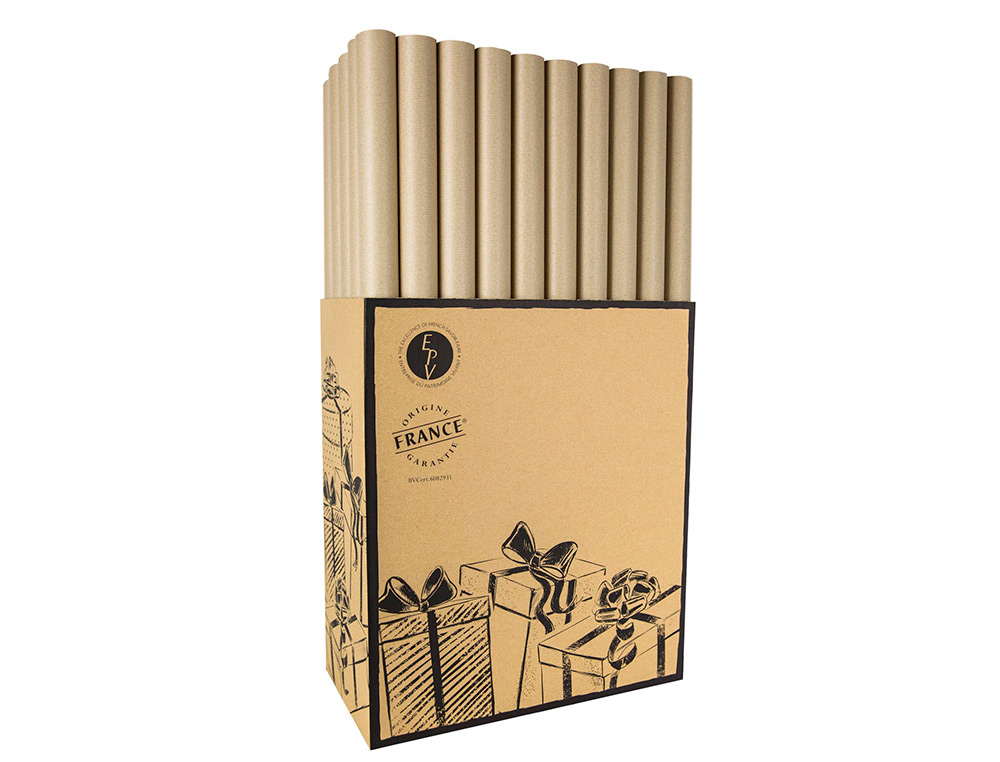 ROULEAUX KRAFT VERITABLE BRUN 1X5 M  RECYCLE 100%