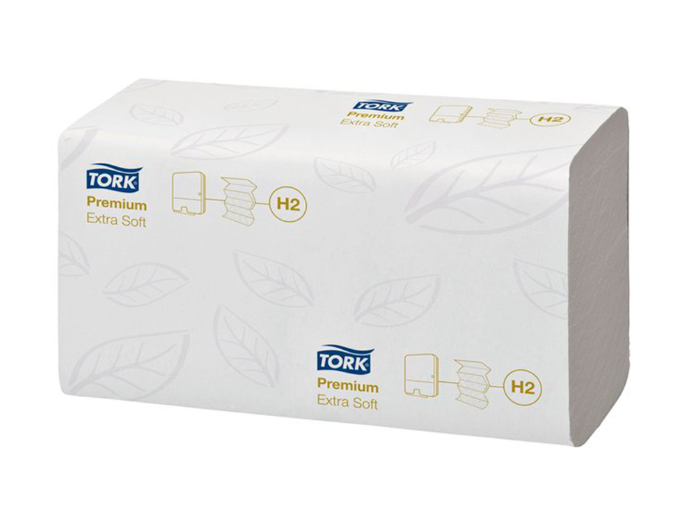 ESSUI MAINS TORK PLIES Z BLANC 21.3X24CM 2 PLIES DE 180 FEUILLES. PAQUET DE 21
