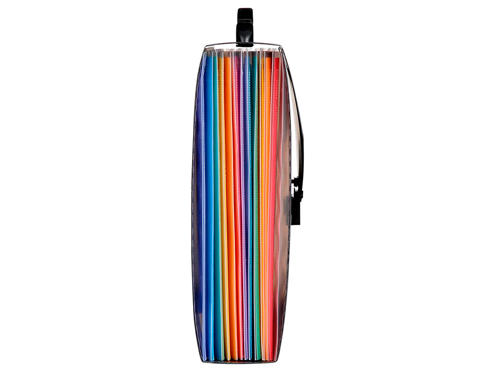 TRIEUR VALISETTE RAINBOW CLASS 12 COMPARTIMENTS        POLYPROPYLENE A4 38X26X6CM    COLORIS NOIR