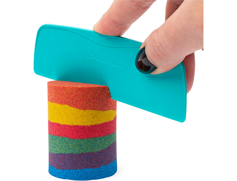 COFFRET KINETIC SAND SABLE MAGIQUE   MODELER TRICOULEUR  6 ACCESSOIRES