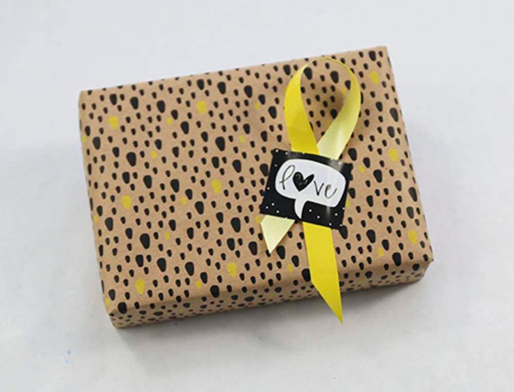ROULEAU PAPIER CADEAU KRAFT AUX MOTIFS CLAIREFONTAINE     P PINS FLUOS 50M X 0,70M 70G.
