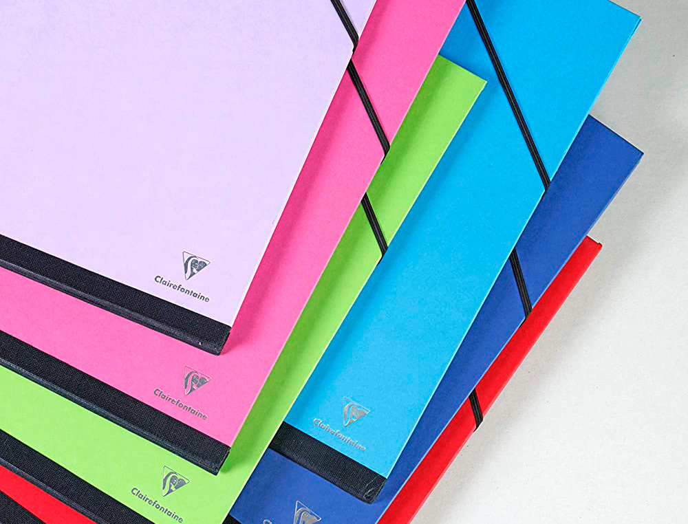 PORTE-DOCUMENTS CLAIREFONTAINE ASSORTIS       28X38CM