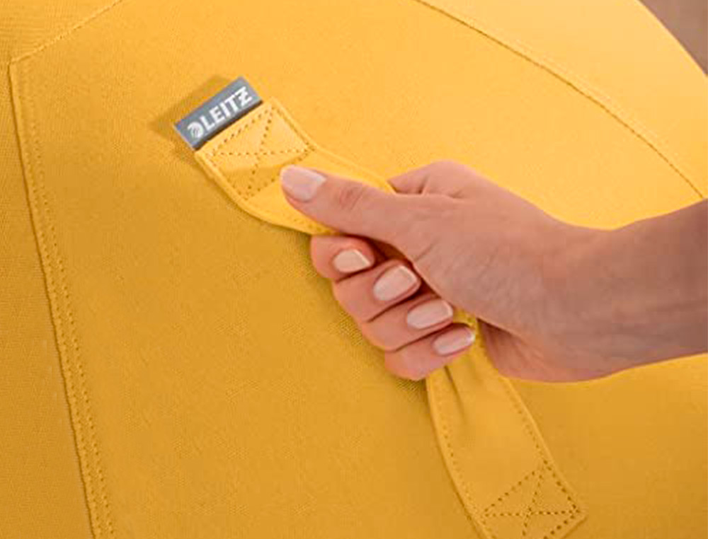 BALLON D'ASSISE ERGONOMIQUE LEITZ ERGO COSY ACTIVE JAUNE 65CM DIAMETRE