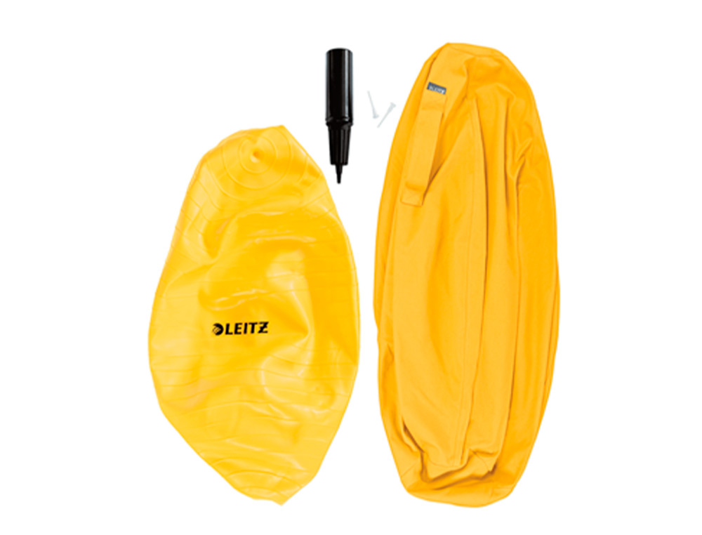 BALLON D'ASSISE ERGONOMIQUE LEITZ ERGO COSY ACTIVE JAUNE 65CM DIAMETRE