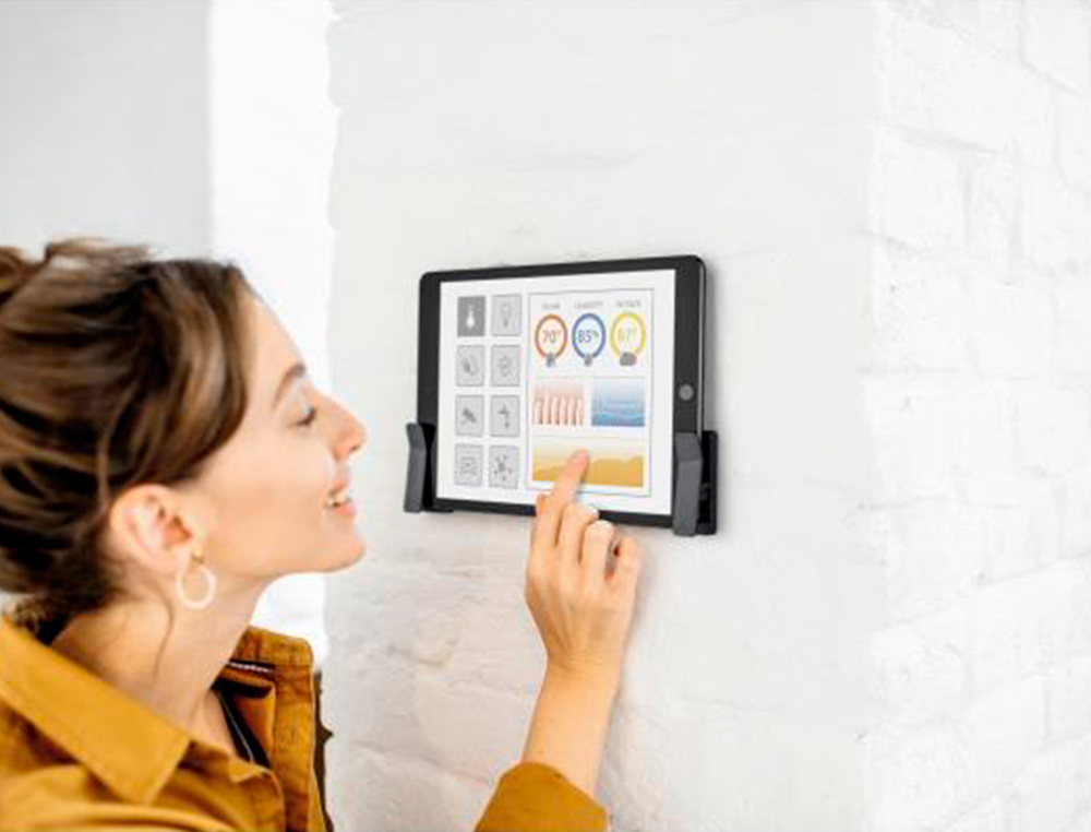 SUPPORT TABLETTE MURAL DURABLE POUR TABLETTES 7   13 POUCES 85X50X180 ABS