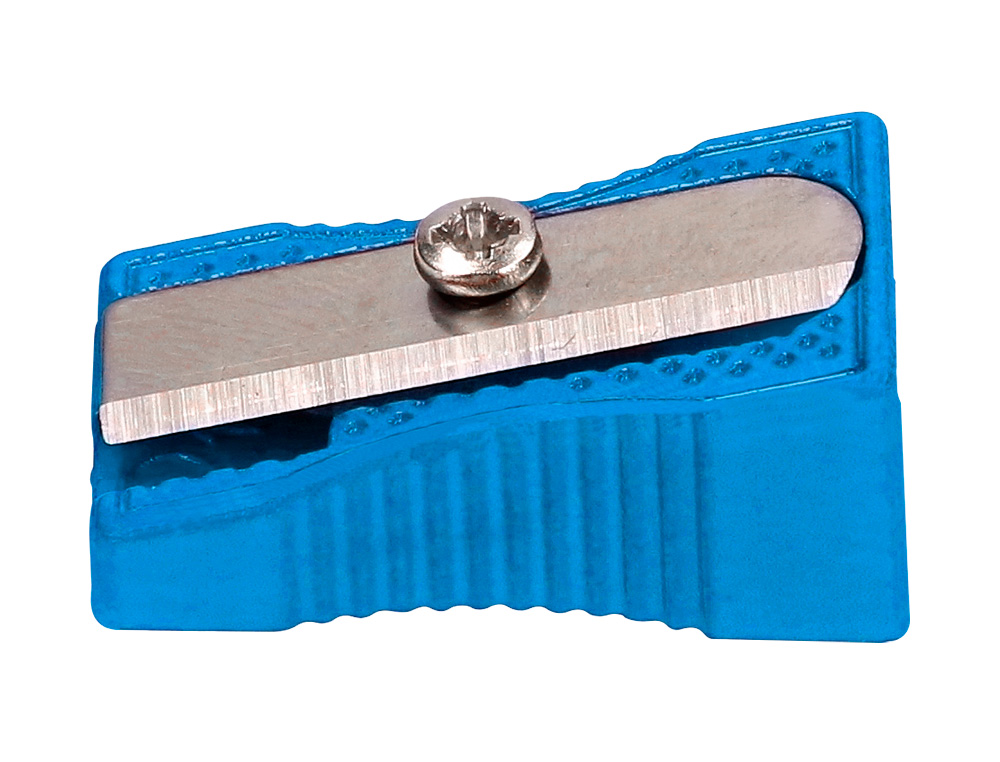 TAILLE-CRAYON LIDERPAPEL METALLIQUE 1 USAGE COLORIS BLEU